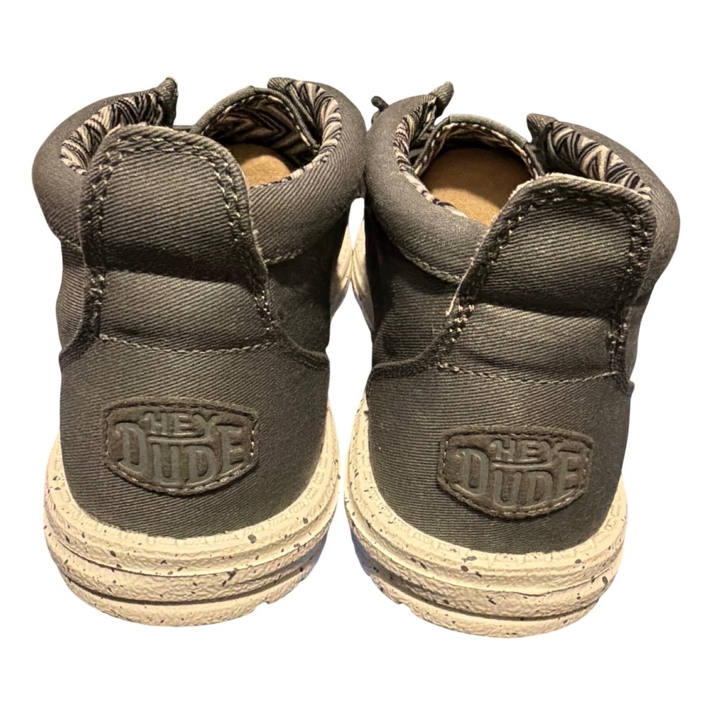 Hey Dude Wally Mid Canvas Grey Mens Chukka Boots 40701-030 Size 7 NEW - Picture 4 of 6